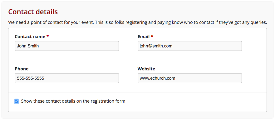 Customizing The Emails For Your Events