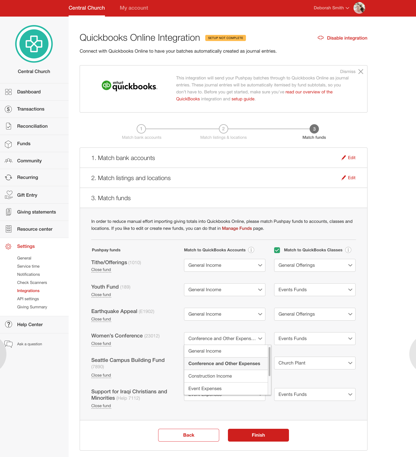 Quickbooks Online Enabling The Integration